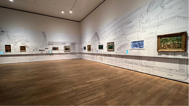 展間以FindARTs成功追溯展現修護時空軸，成為修護前後展現使用工具